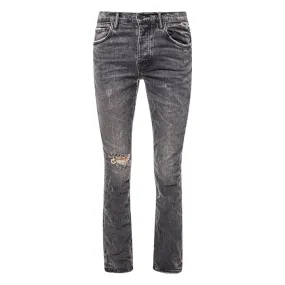 Flare Blowout Jeans (Light Black) - P004-VFLB324