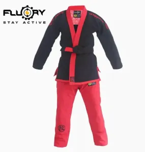 FLUORY BJJF03 JIU JITSU GI Size XS-XL BLACK UNISEX