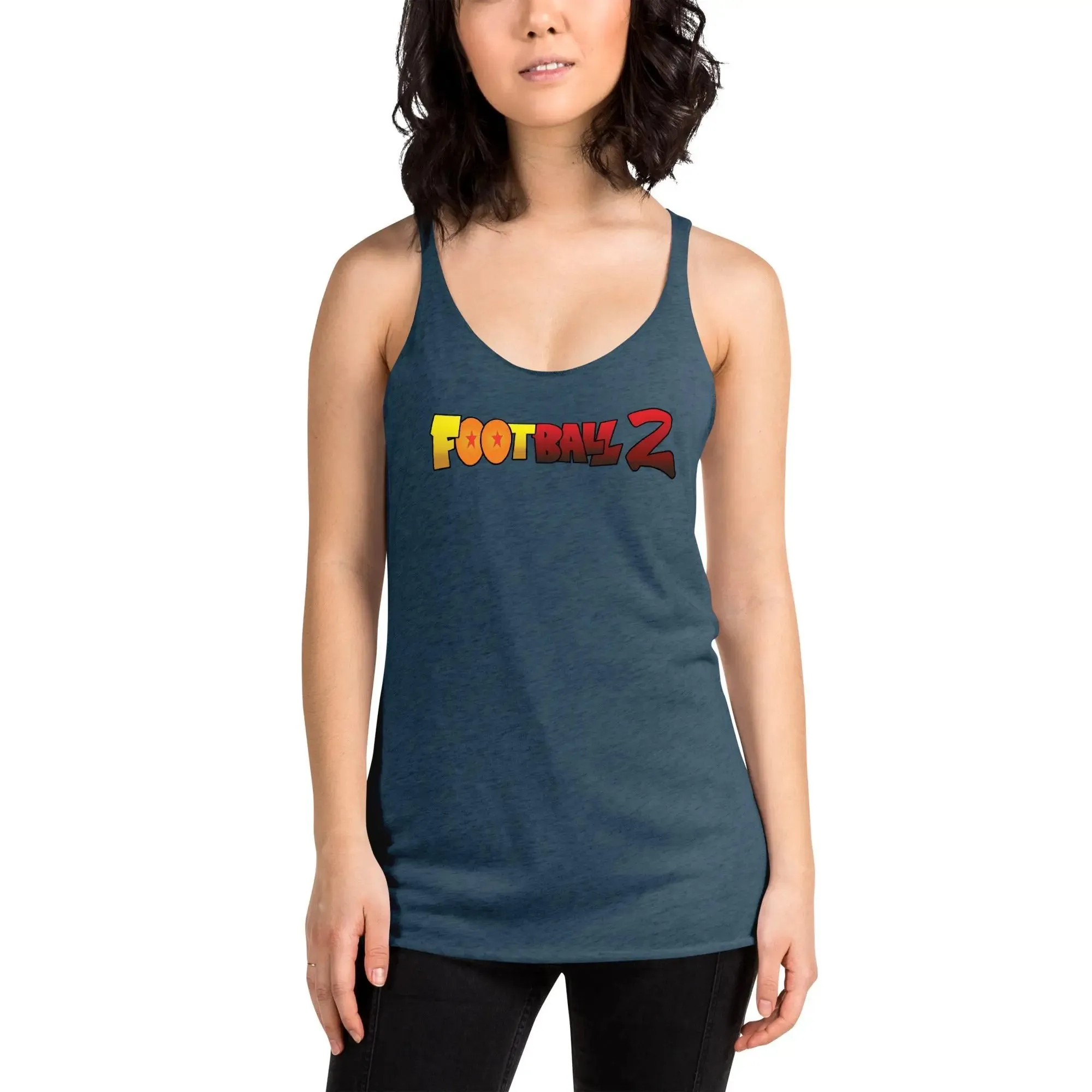 Football 2 Women's Racerback Tank