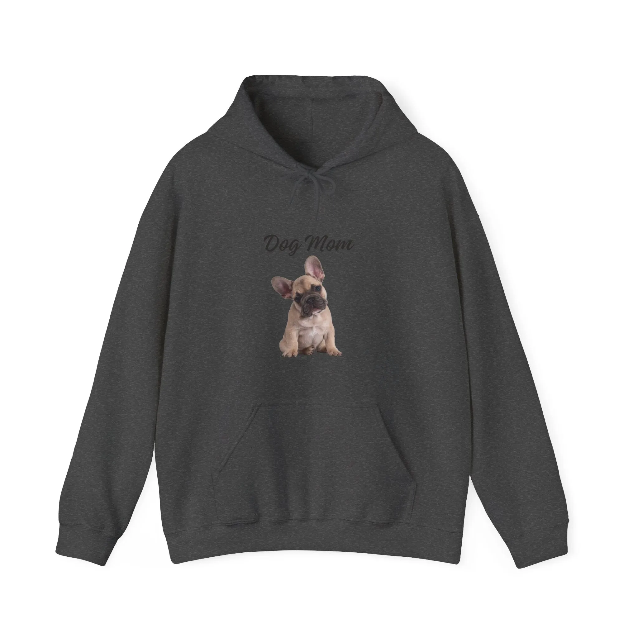 French Bulldog Dog Mom Hoodie, Cotton Pullover Sweatshirt