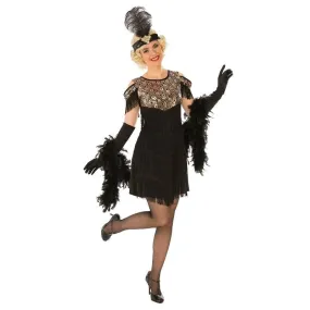 Gold Flapper Costume-Adult