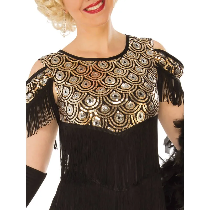 Gold Flapper Costume-Adult