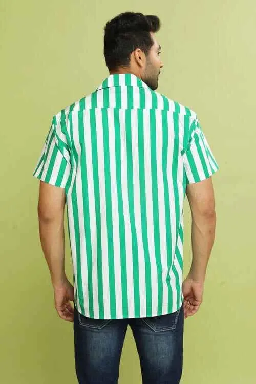 GREEN PATTERN SHIRT