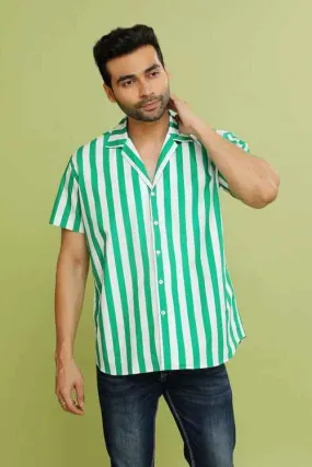 GREEN PATTERN SHIRT