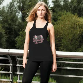 Hand-Painted Chest Women's Loose Racerback Tank Top