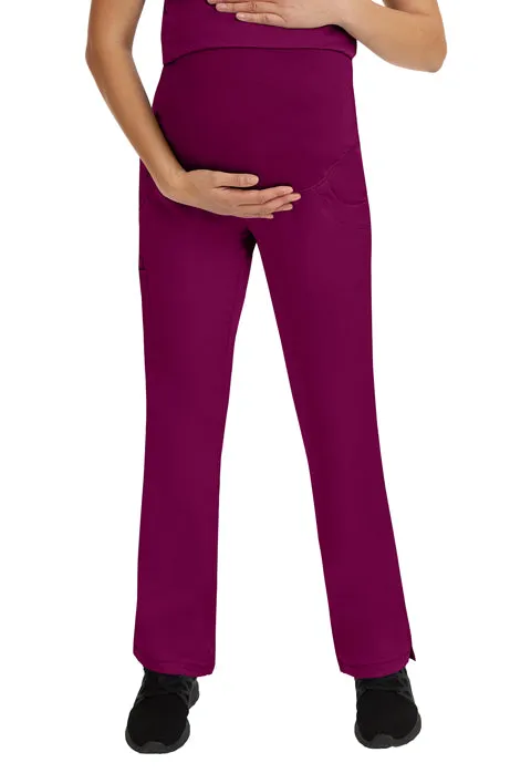 HH Works by Healing Hands Women's Rose Maternity Yoga Scrub Pant 9510