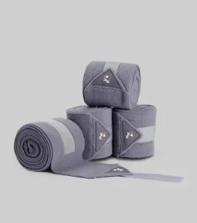 Horse Polo Fleece Bandages Grey