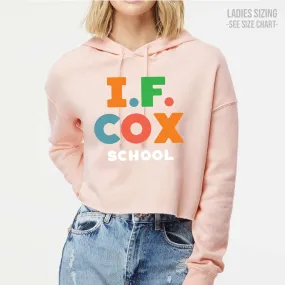 I.F. Cox School Type Design LADIES Cropped Hoodie (IFCT003-AFX64CRP)