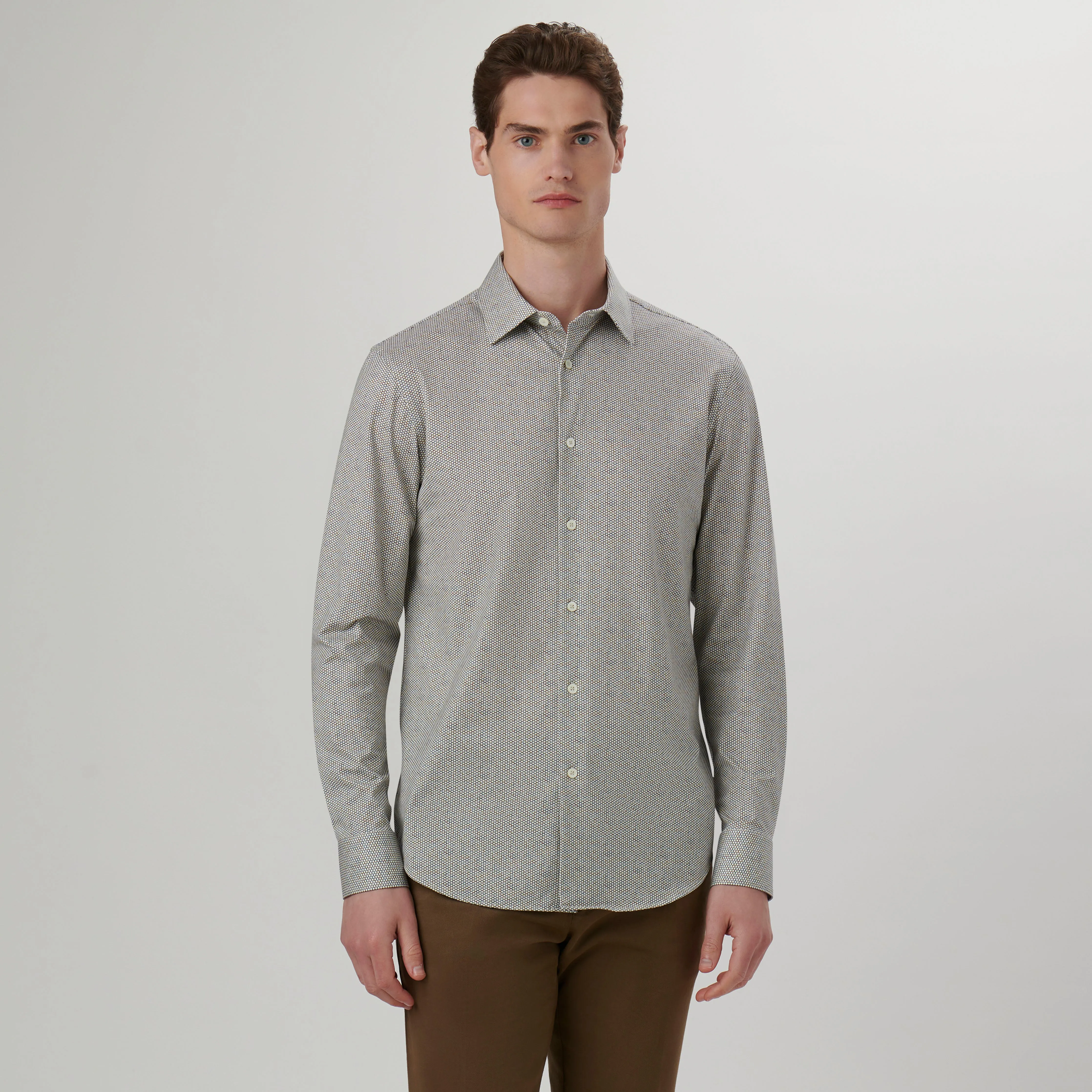 James Honeycomb Check OoohCotton Shirt