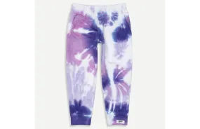 Kids Tie Dye Joggers in Purple