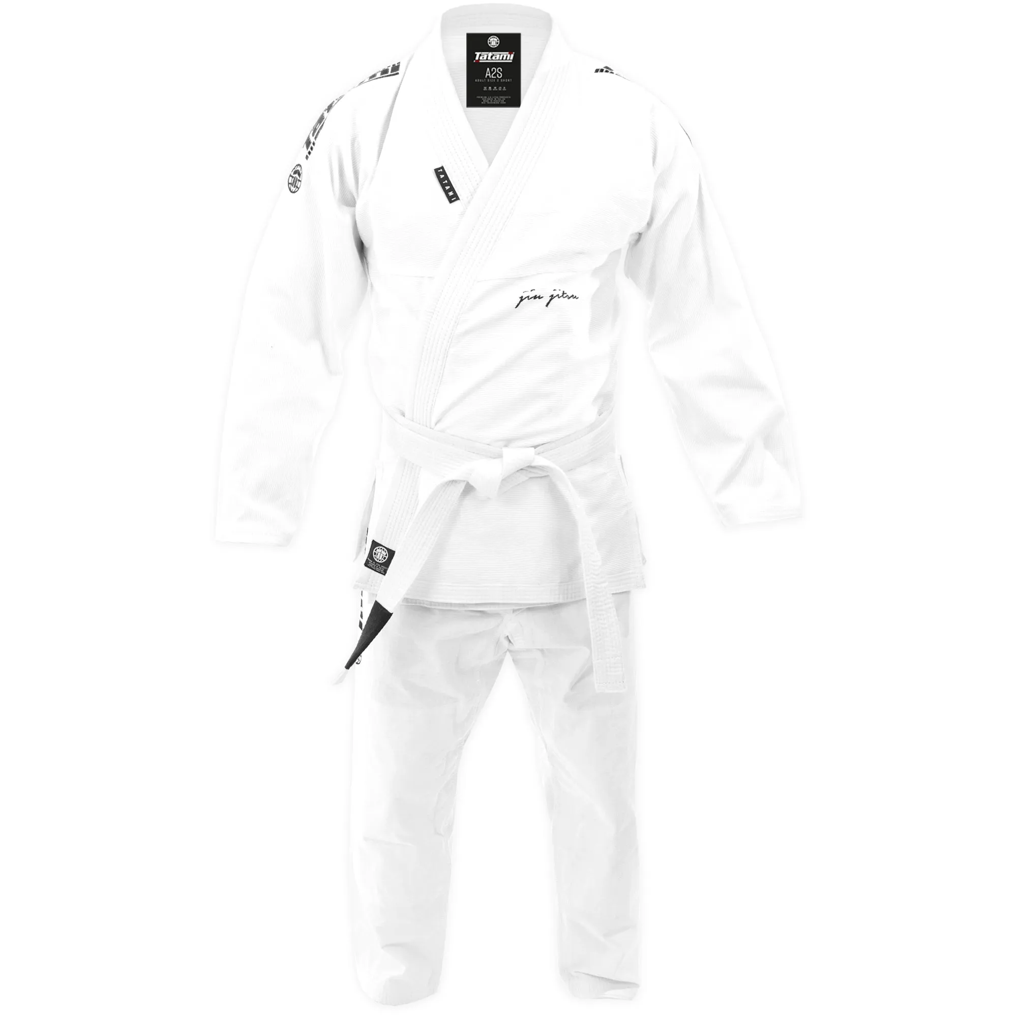 Kimono Brazilian Jiu Jitsu TATAMI Elements Superlite Gi - Alb (Centura Alba Inclusa)