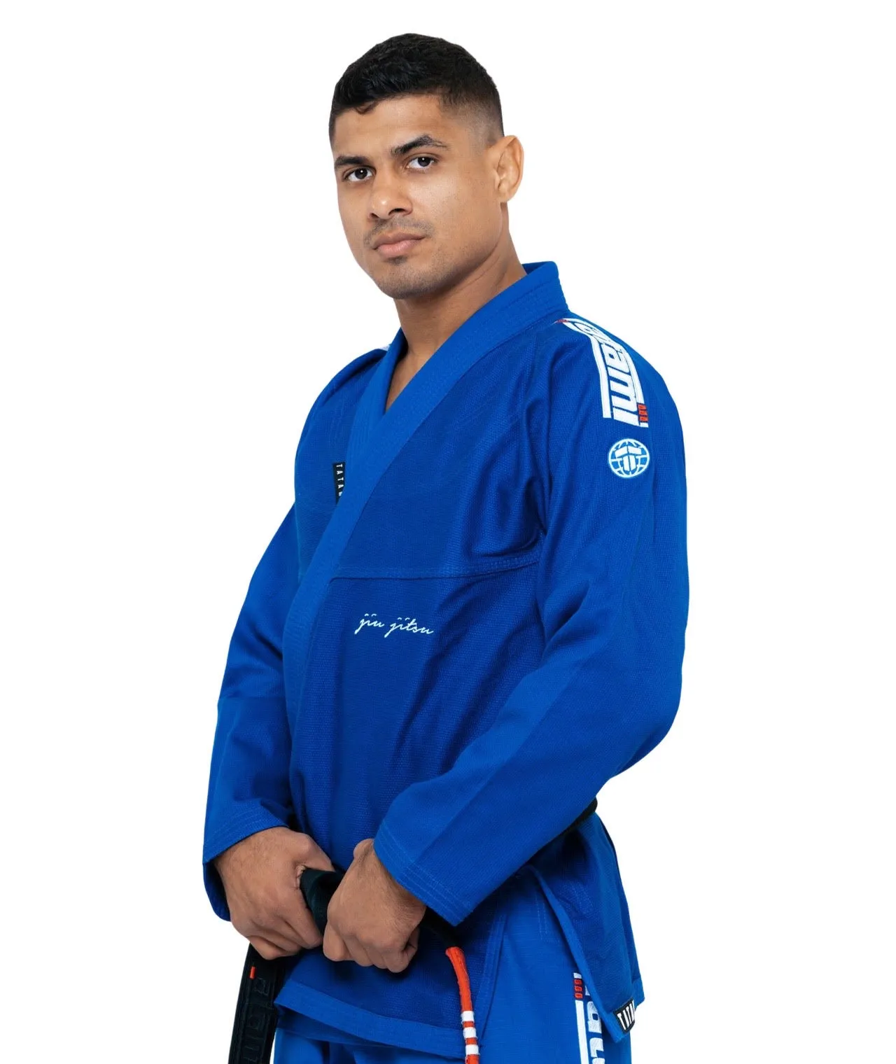 Kimono Brazilian Jiu Jitsu TATAMI Elements Superlite Gi - Albastru (Centura Alba Inclusa)