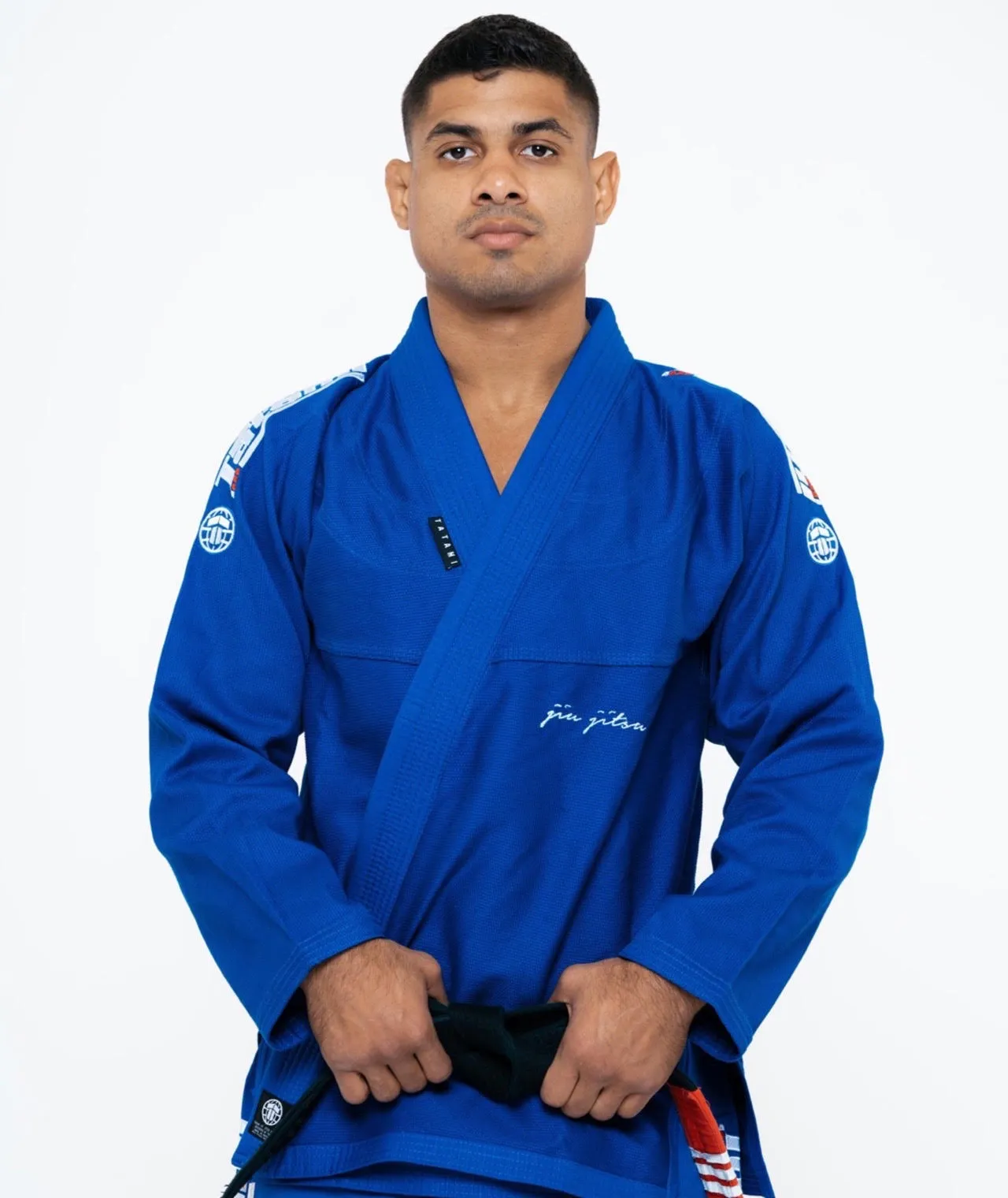 Kimono Brazilian Jiu Jitsu TATAMI Elements Superlite Gi - Albastru (Centura Alba Inclusa)