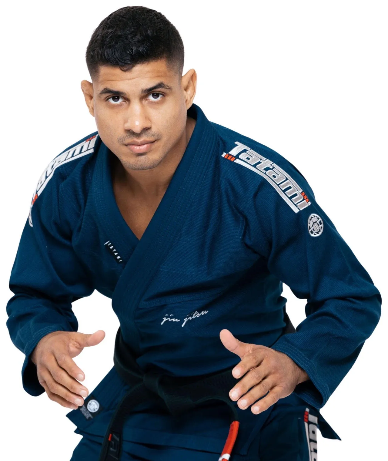 Kimono Brazilian Jiu Jitsu TATAMI Elements Superlite Gi - Albatru Inchis (Centura Alba Inclusa)