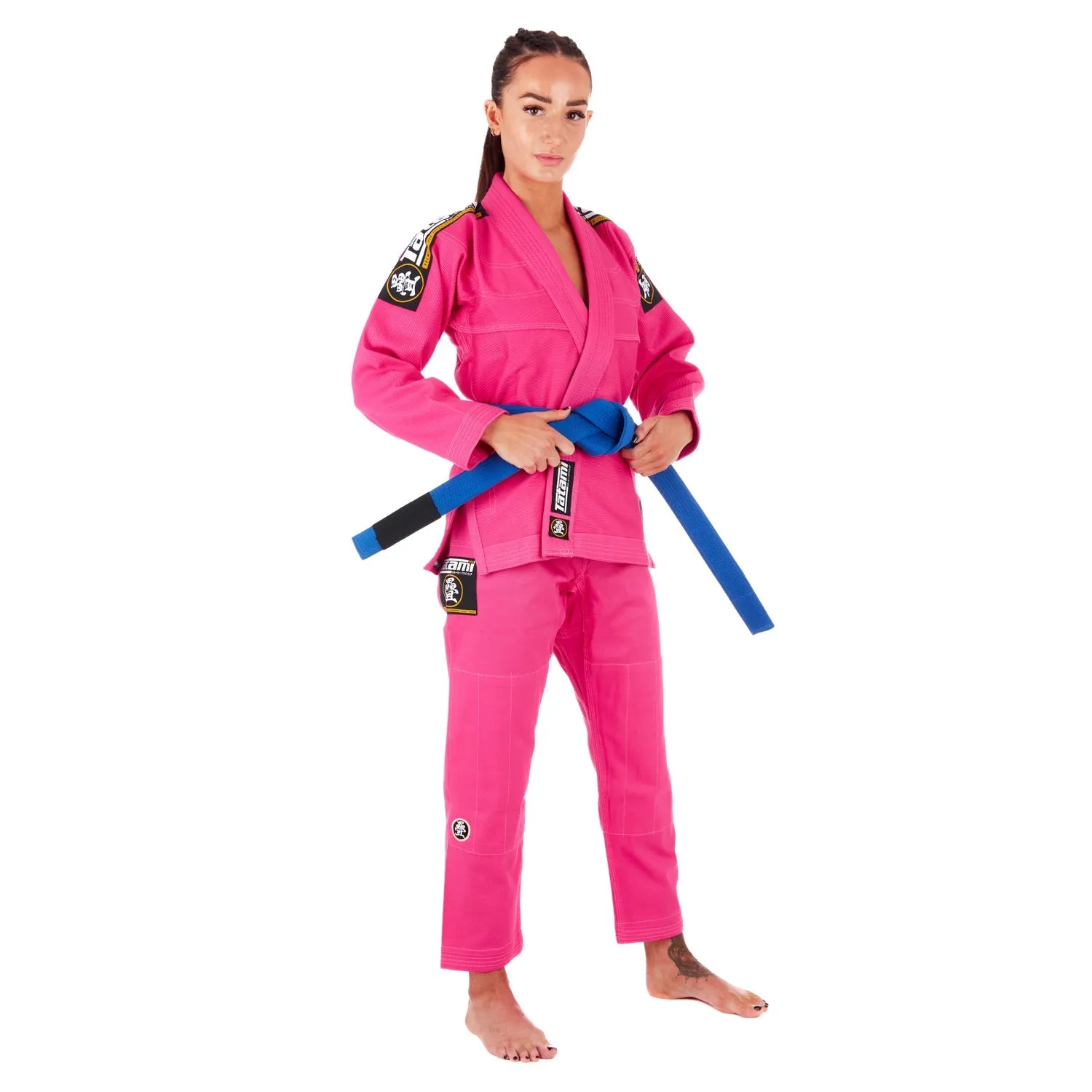 Kimono Femei Brazilian Jiu Jitsu TATAMI Nova Absolute Gi - Roz Deschis (Centura Alba Inclusa)