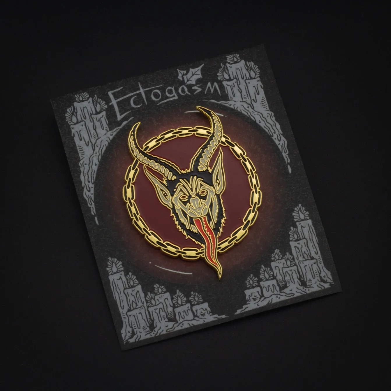 Krampus Enamel Pin