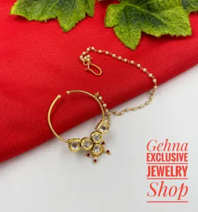 Kundan Nose Ring