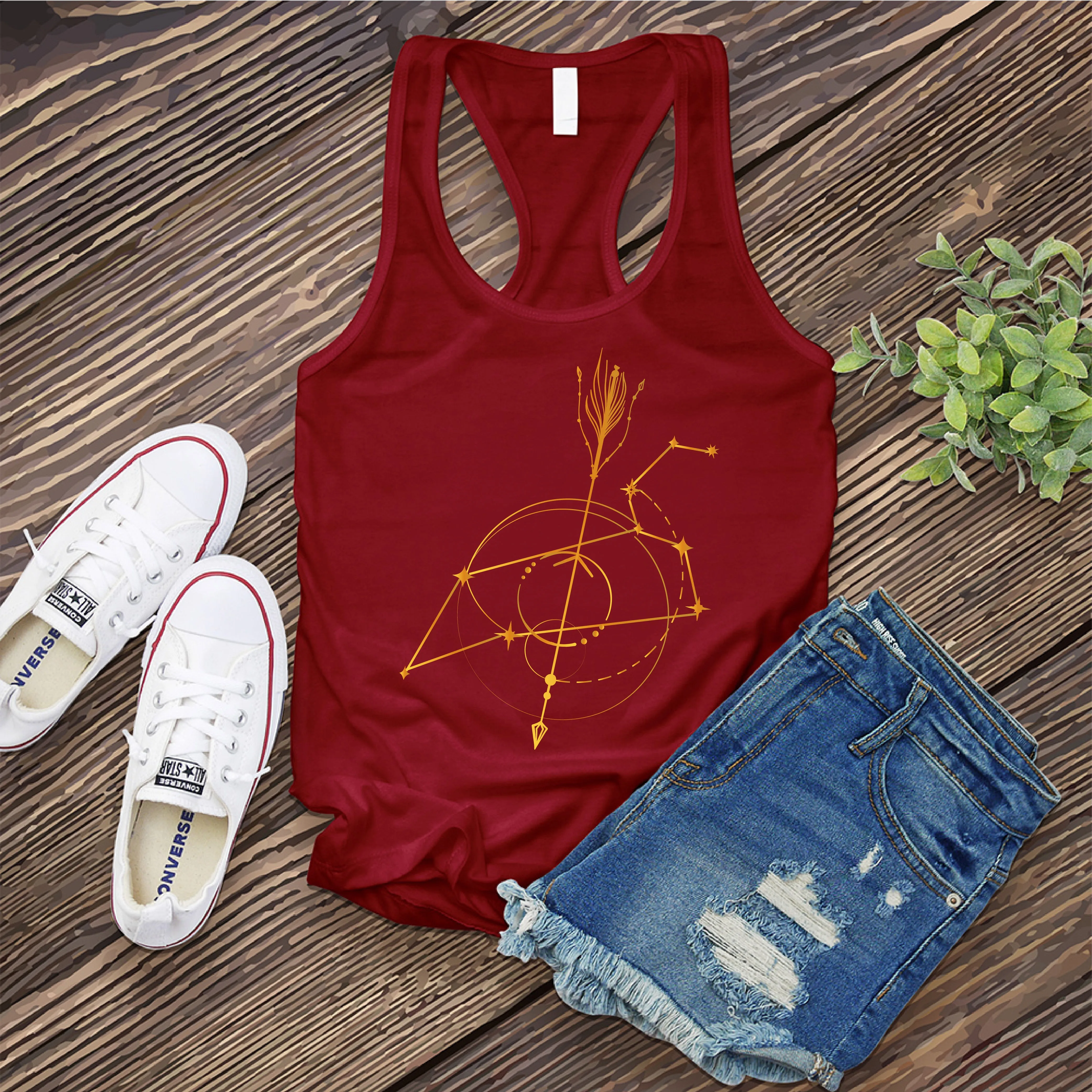 Leo Constellation Arrow Women's Tank Top