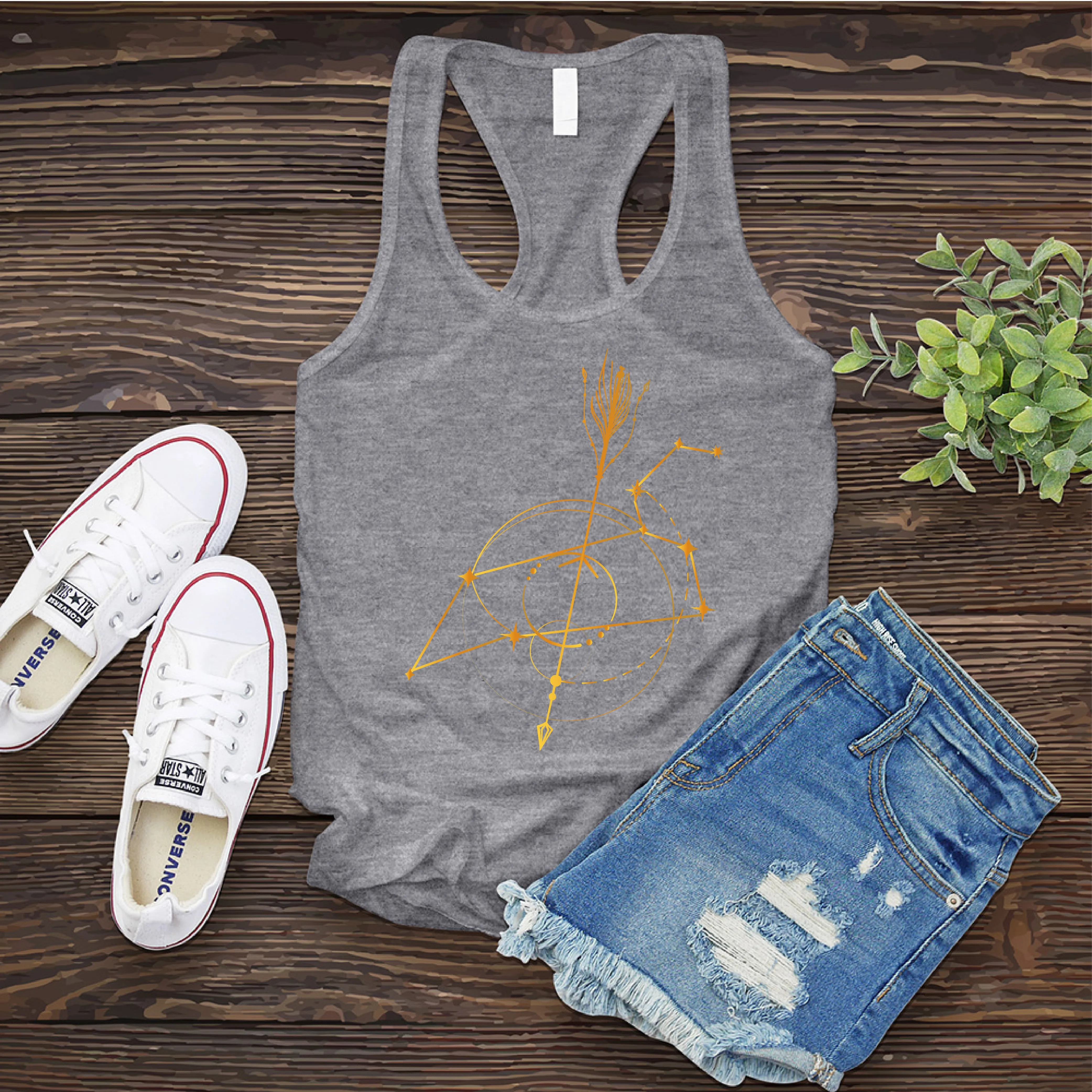 Leo Constellation Arrow Women's Tank Top