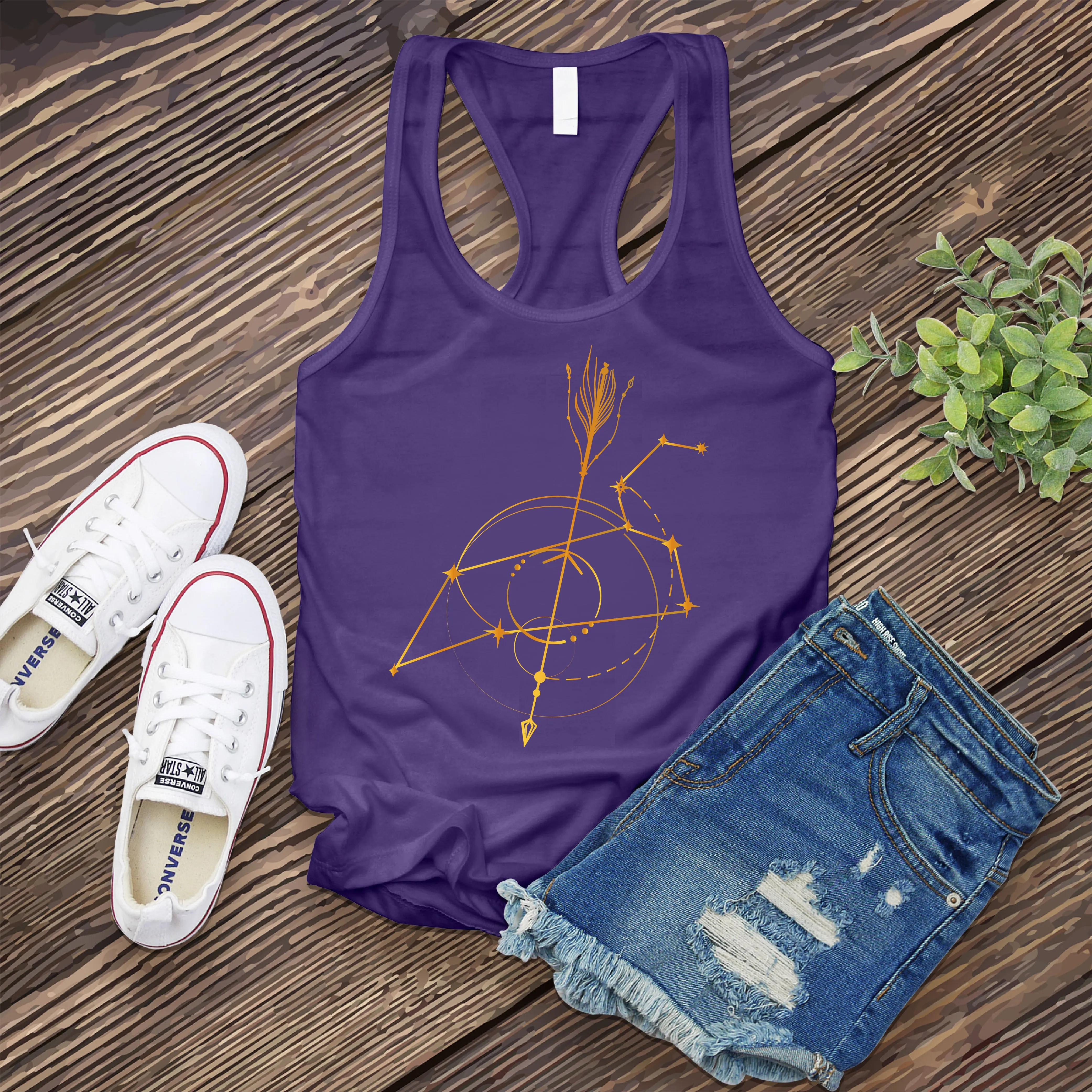 Leo Constellation Arrow Women's Tank Top