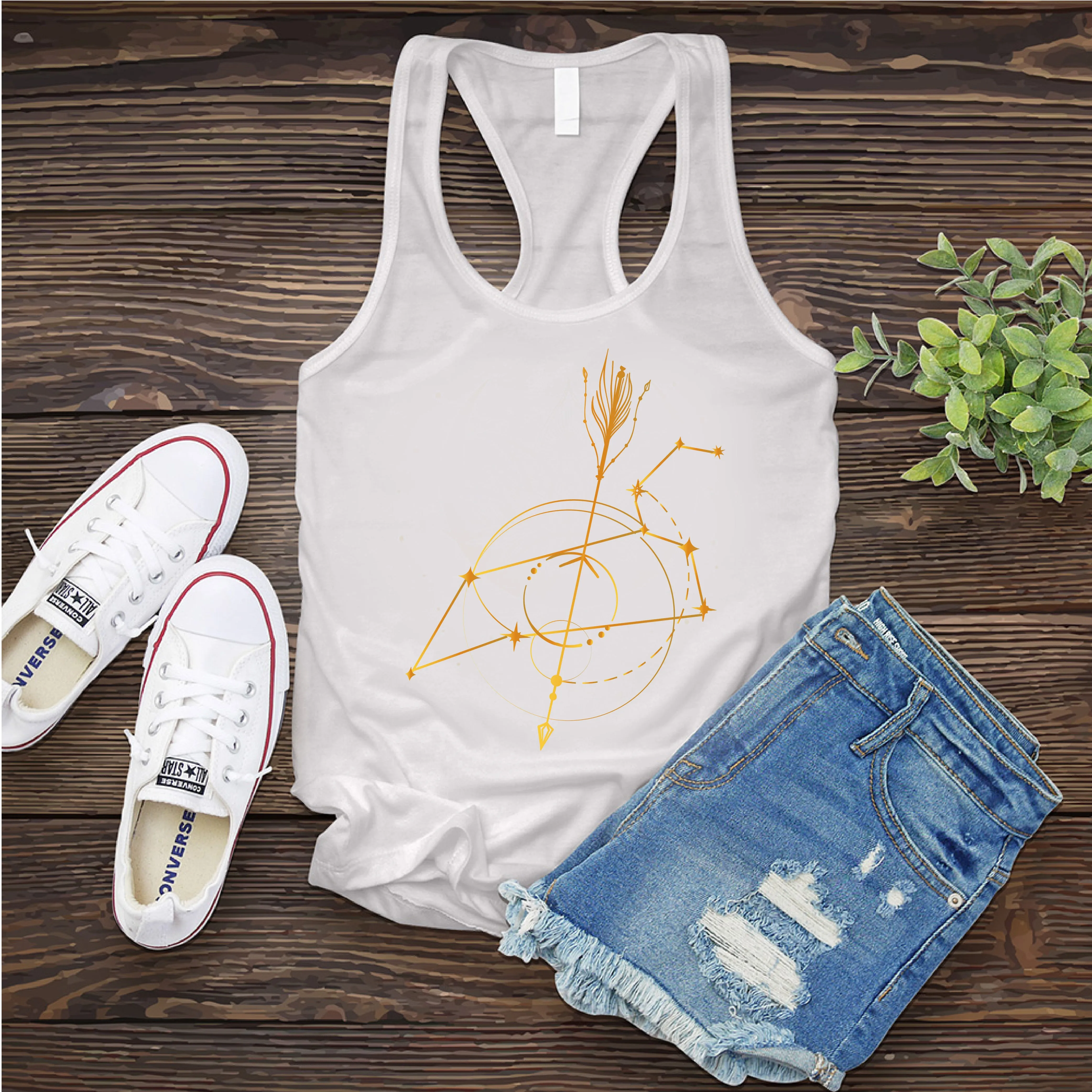 Leo Constellation Arrow Women's Tank Top