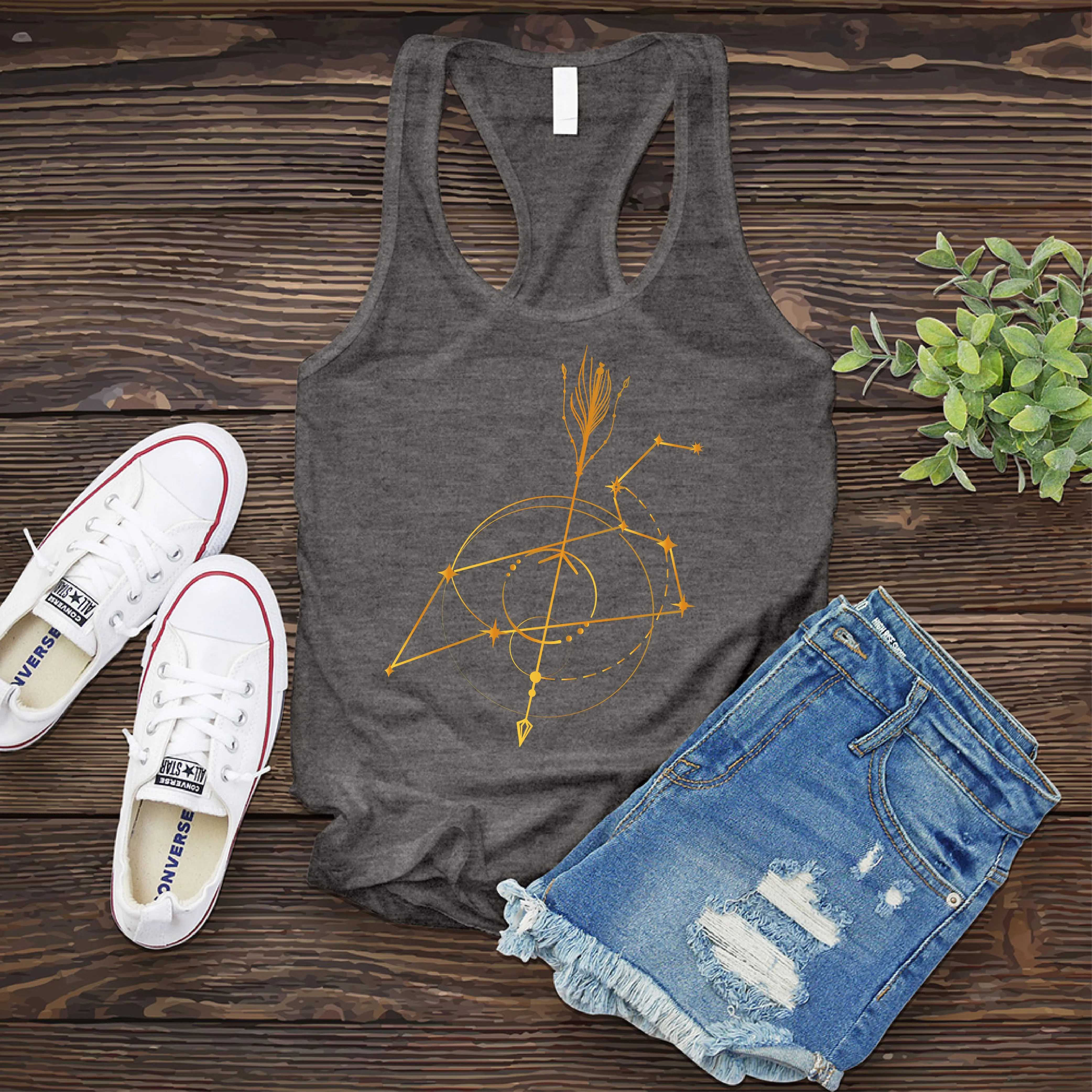 Leo Constellation Arrow Women's Tank Top