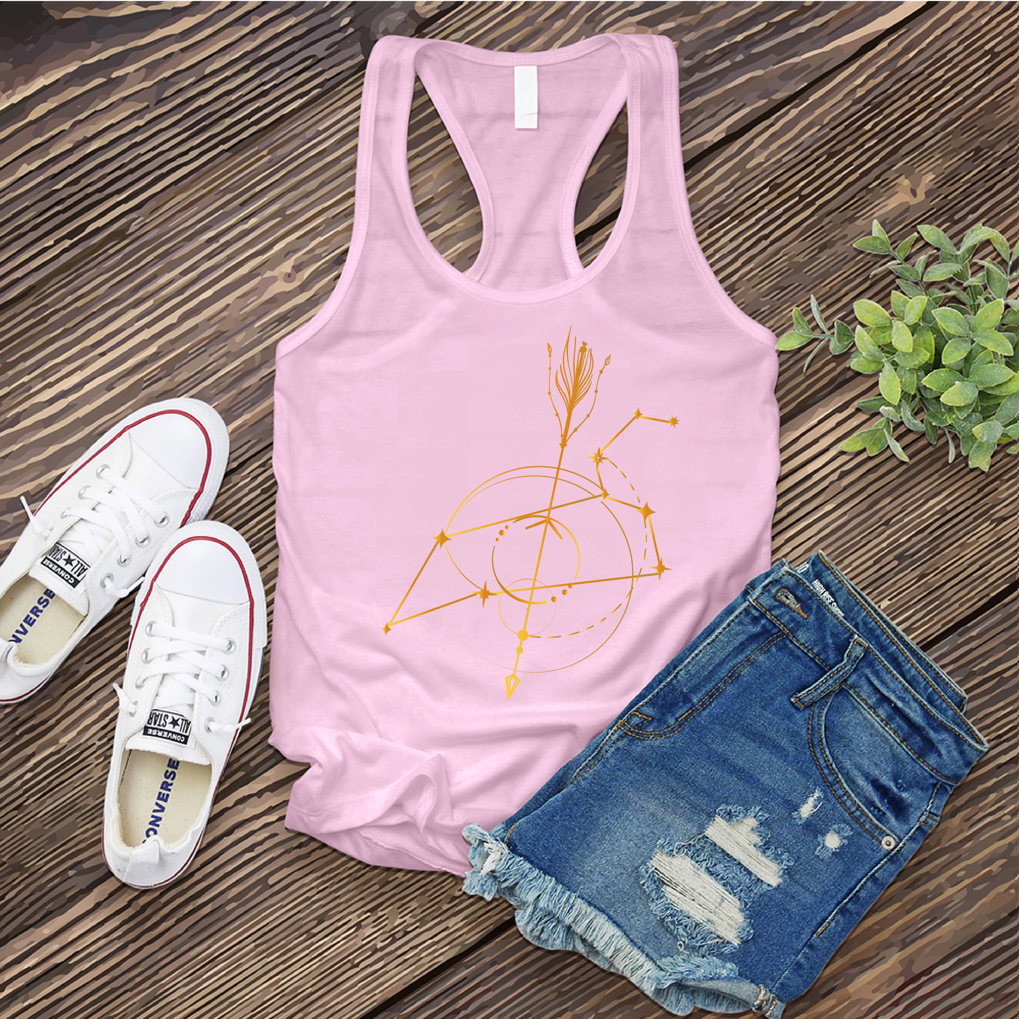 Leo Constellation Arrow Women's Tank Top