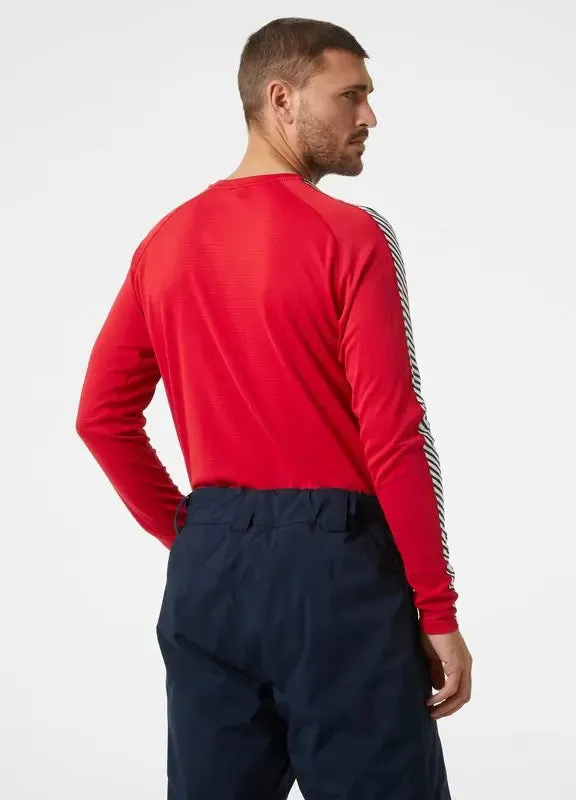 LIFA® ACTIVE Stripe Crew Base Layer - Red