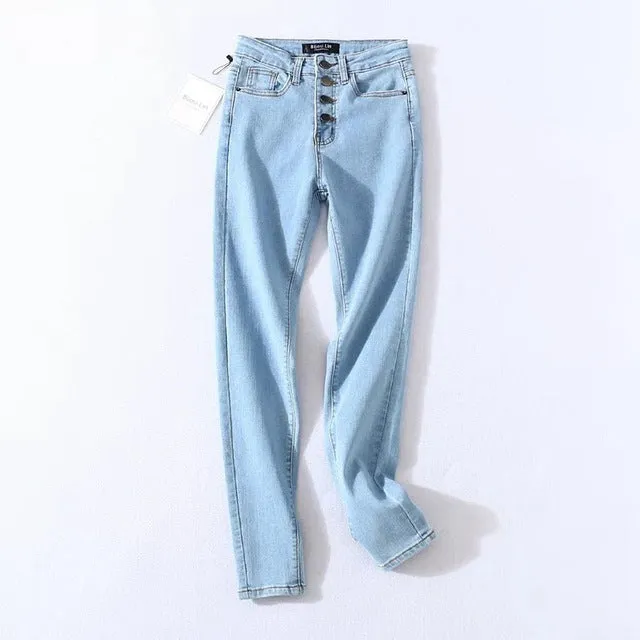 Lily Button Up High Waist Women's Jeans