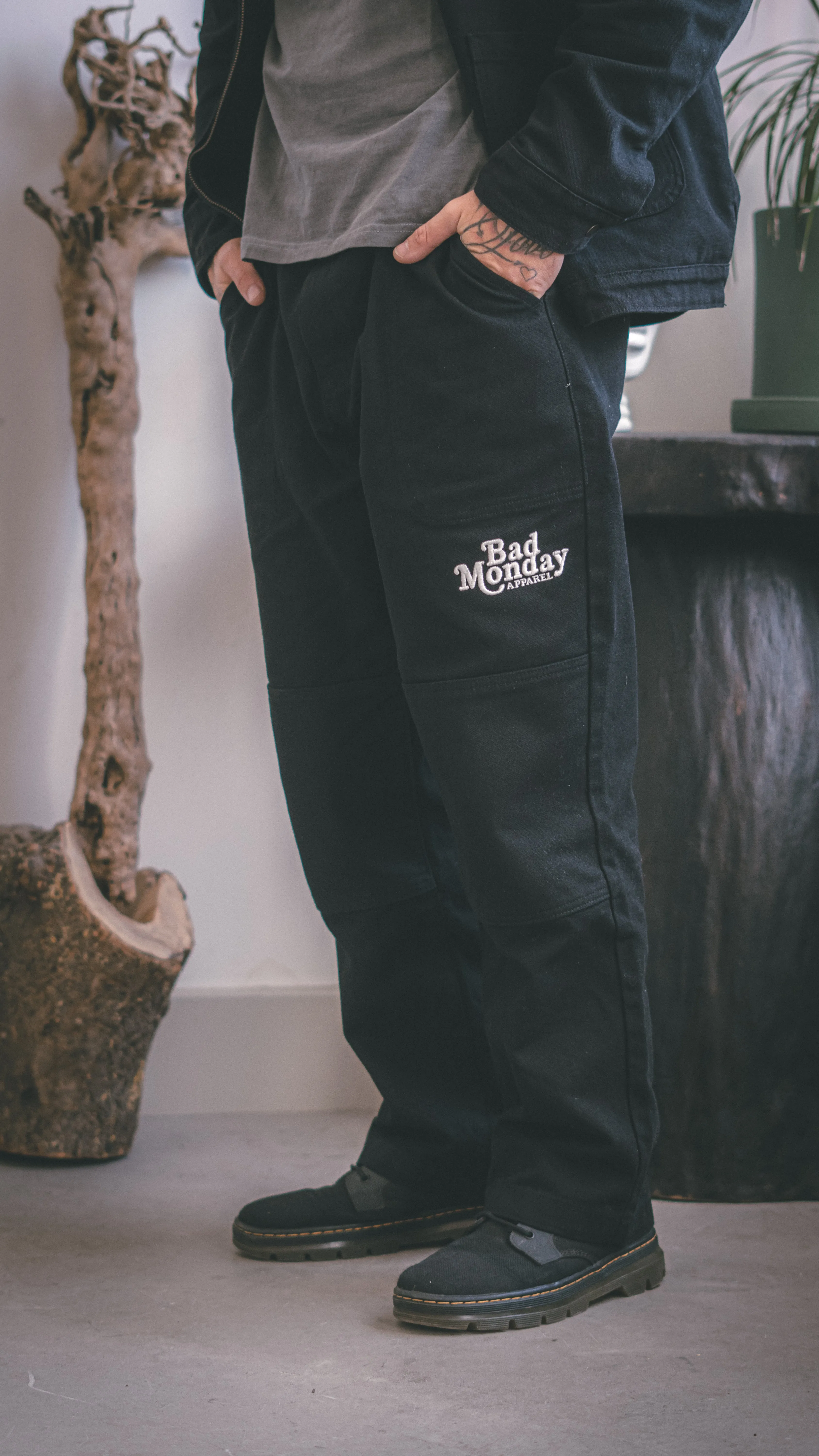 Logo Canvas Trousers