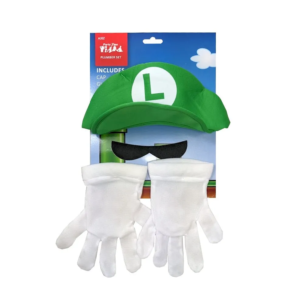 Luigi Style Instant Dress Up Set