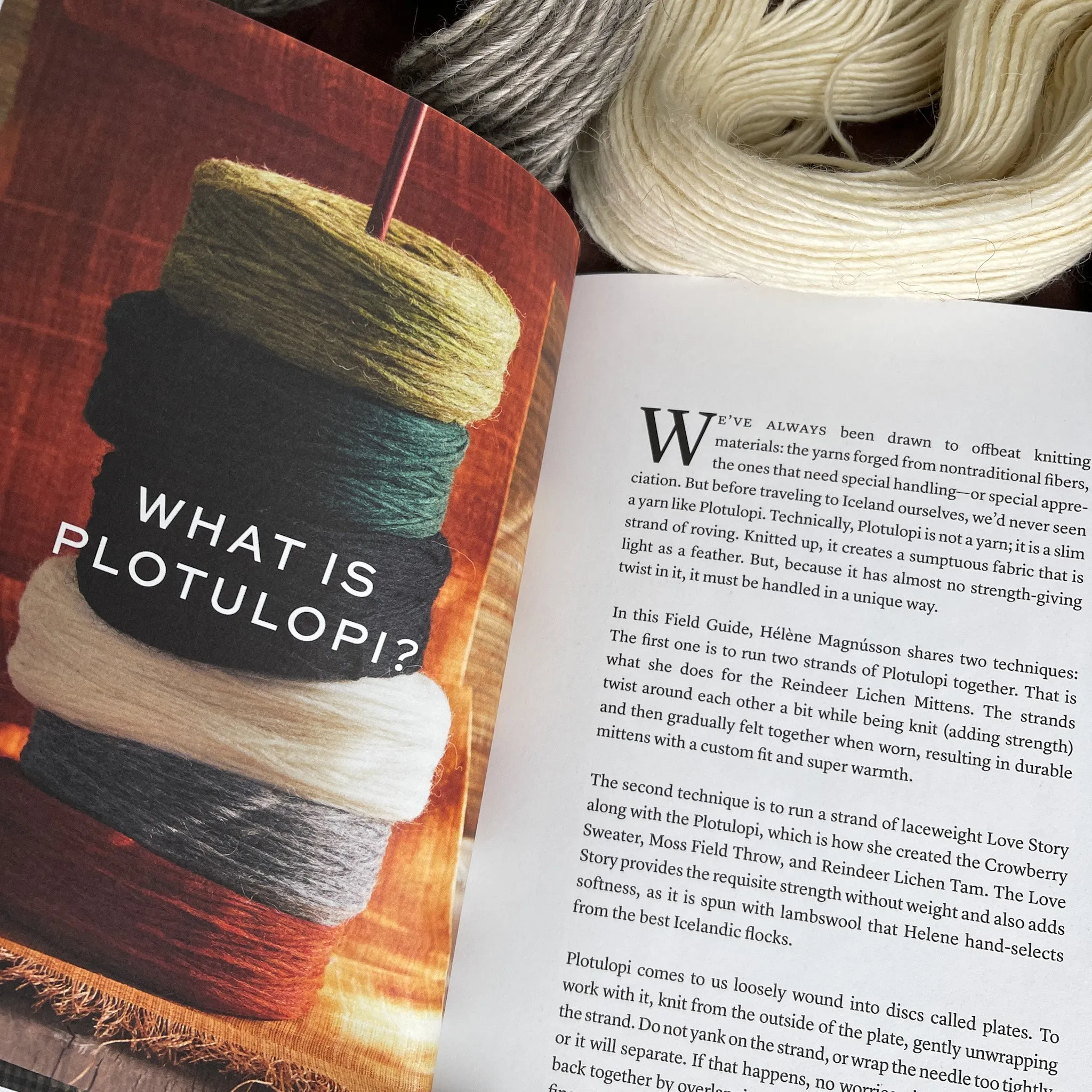 MDK Field Guide No. 26 MOSS by Modern Daily Knitting - Hélène Magnússon - Five knitting designs for Einband and Plotulopi