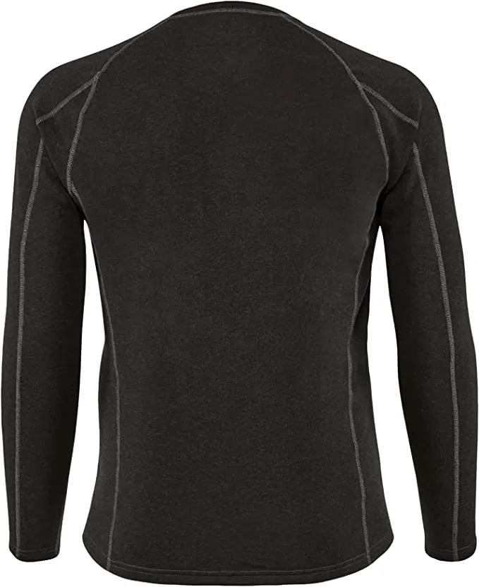 Men's Force Heavyweight Synthetic Wool-Blend Fleece Base Layer Crewneck Top