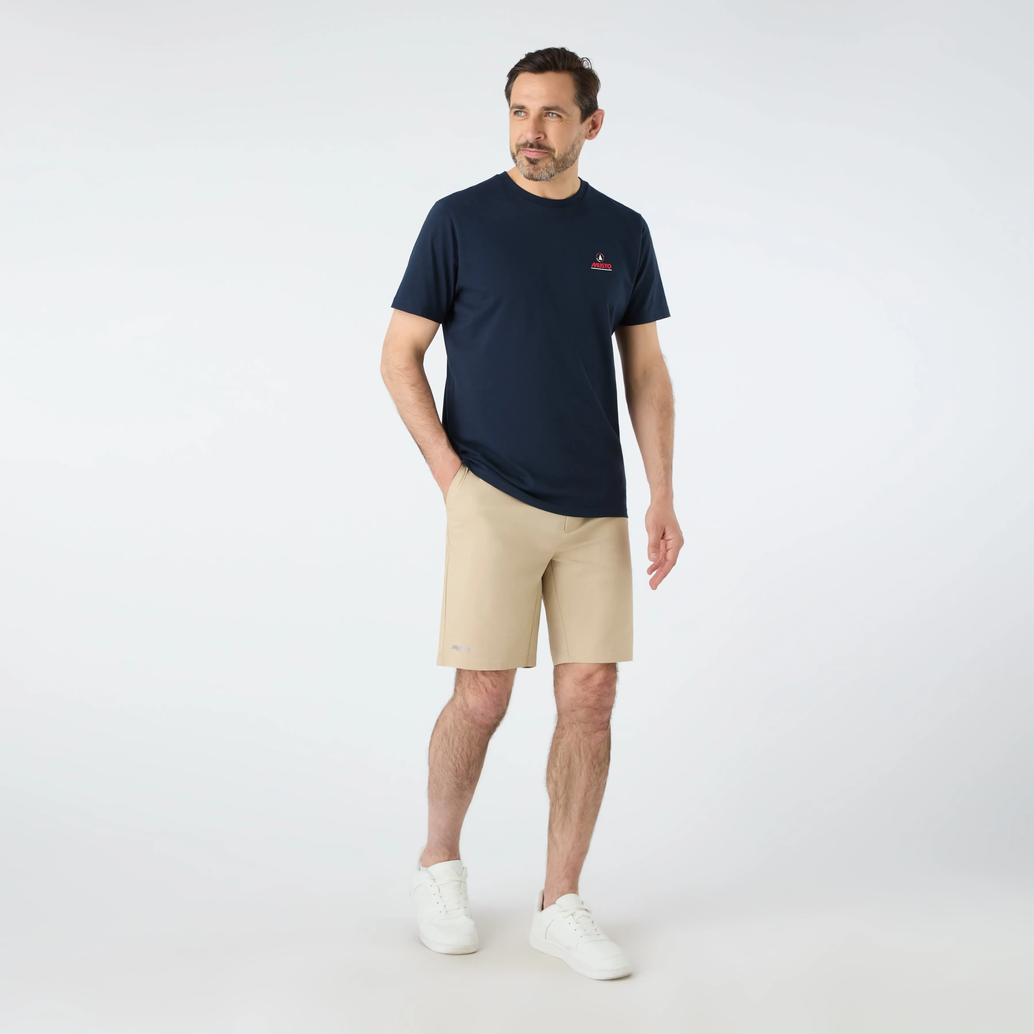 MEN'S MUSTO RIB FAST DRY SHORT - BEIGE