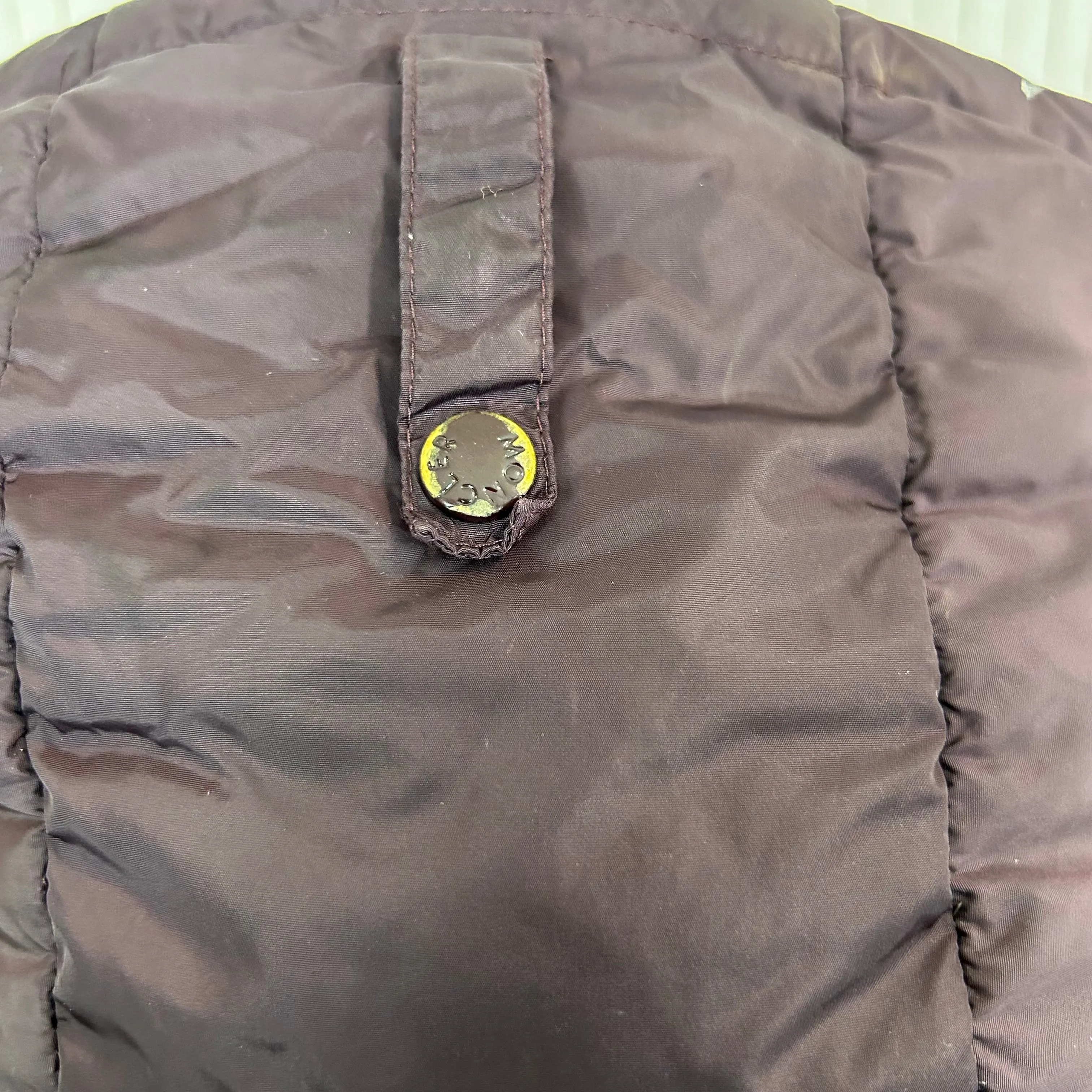 Moncler Aubergine Quilted Crozant Puffer Coat XS/S