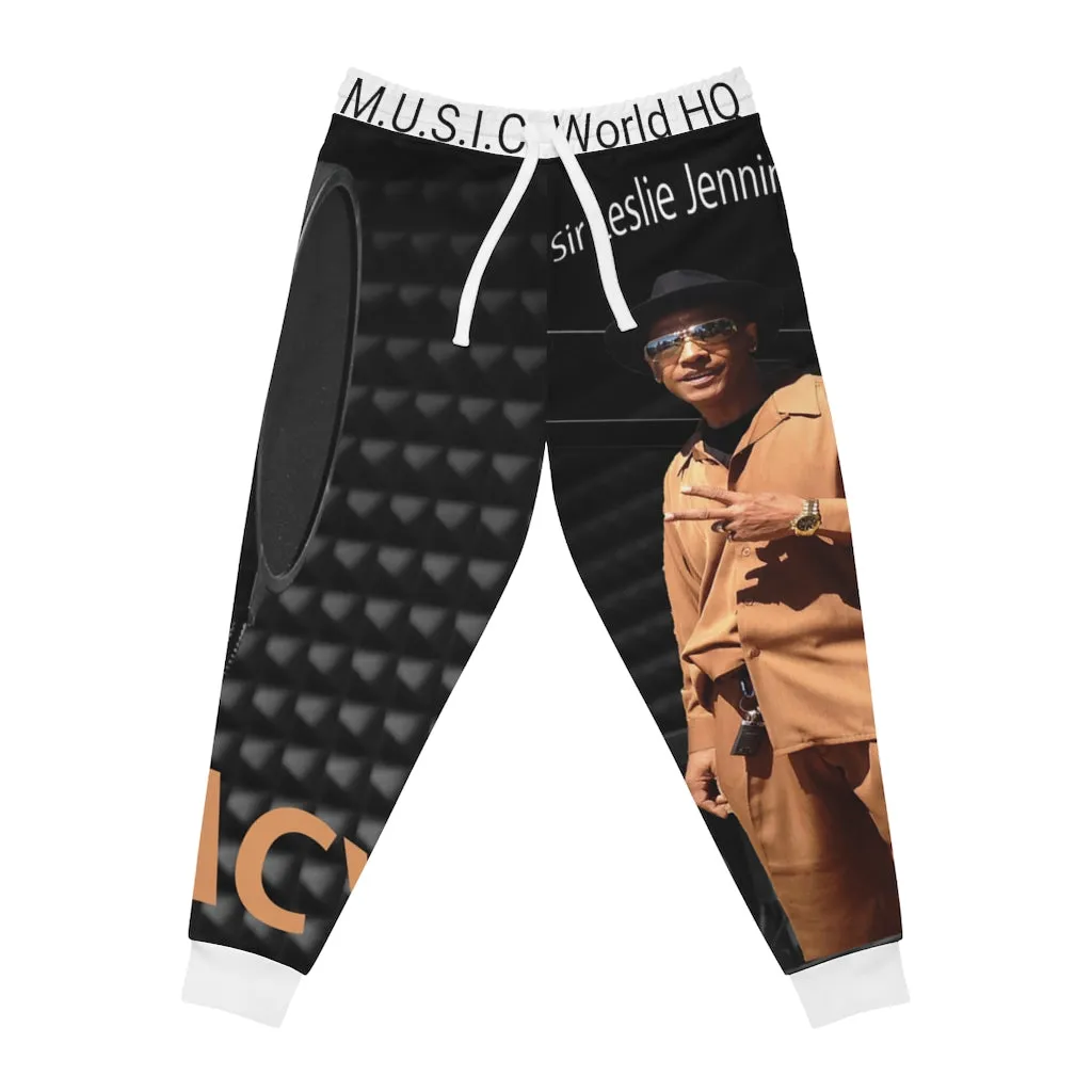 M.U.S.I.C. World HQ Album Cover Series Athletic Joggers (AOP)