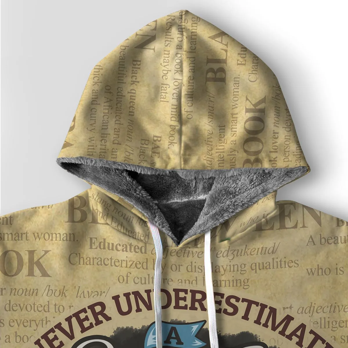 Never Underestimate A Book Lover Premium Hoodie