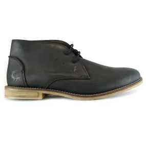 Old Khaki Black Leather Boot