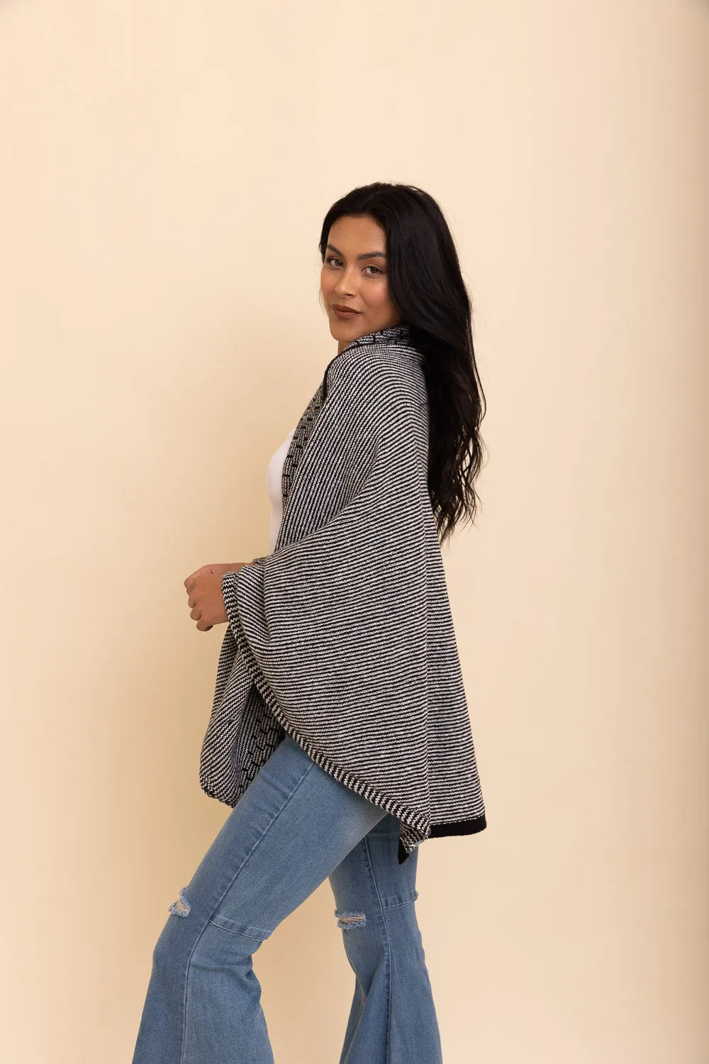 Over The Shoulder Knitted Shawl