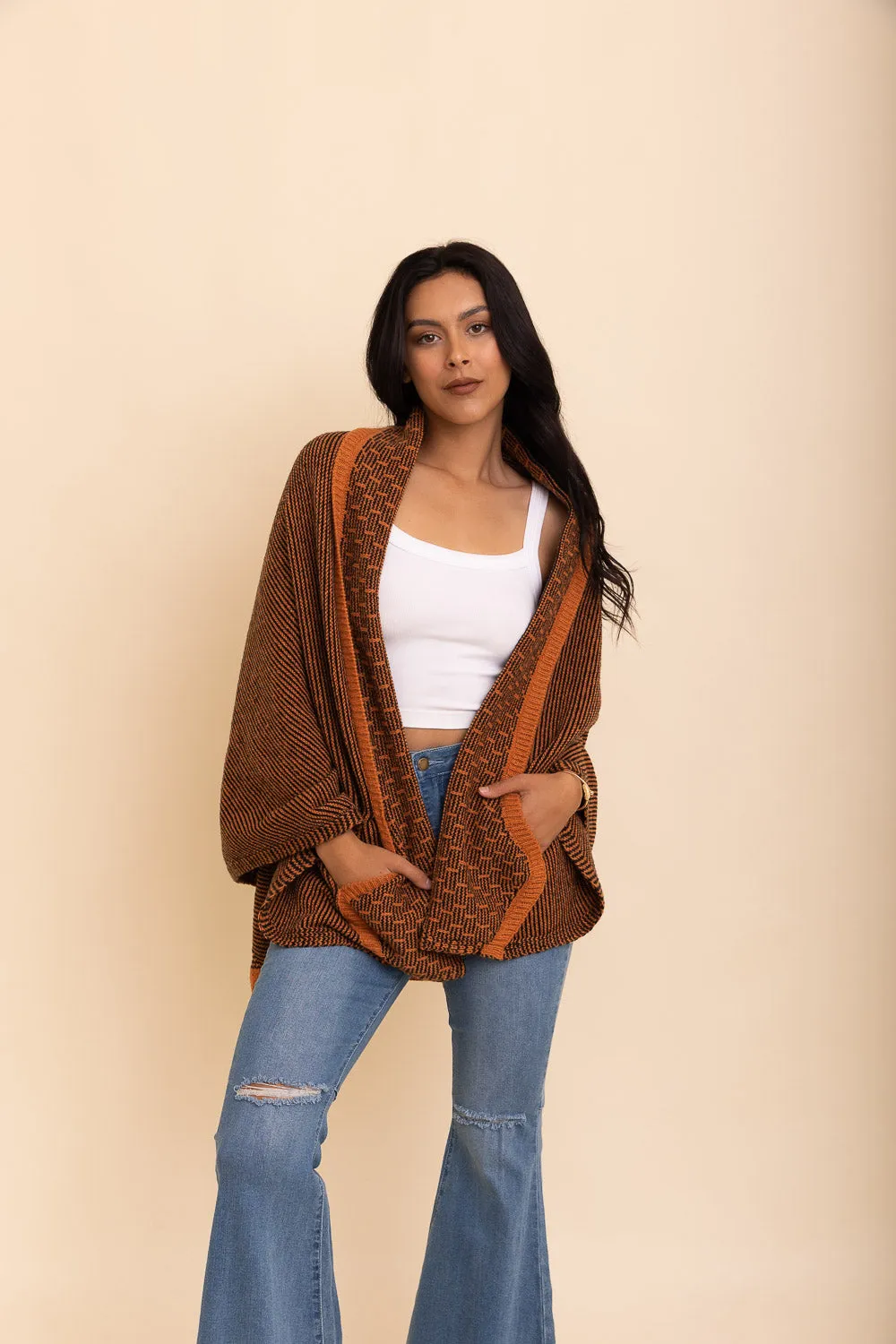 Over The Shoulder Knitted Shawl