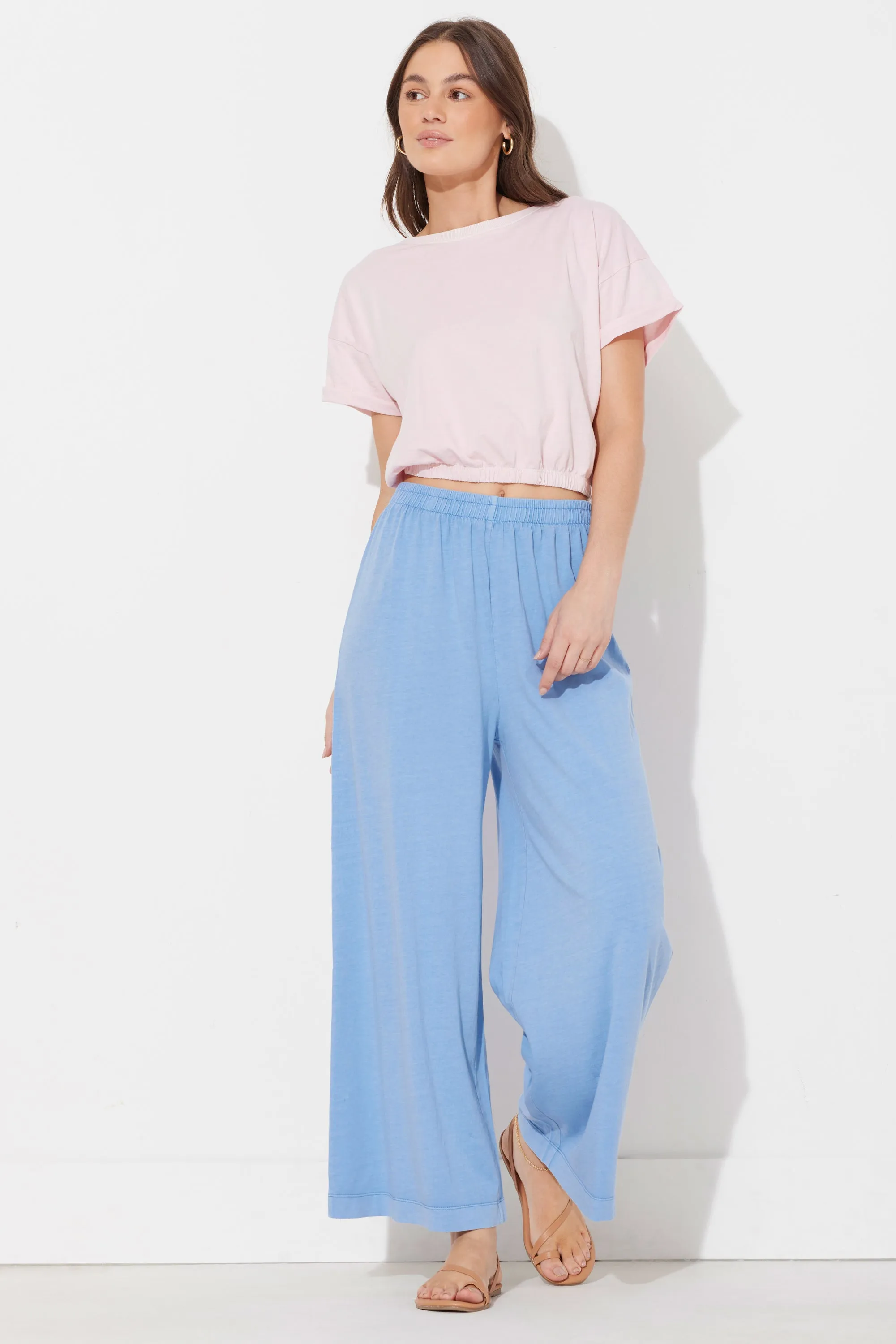 Periwinkle Washed Garment Dye Pant