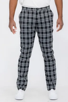 Plaid Trouser Pants for Men