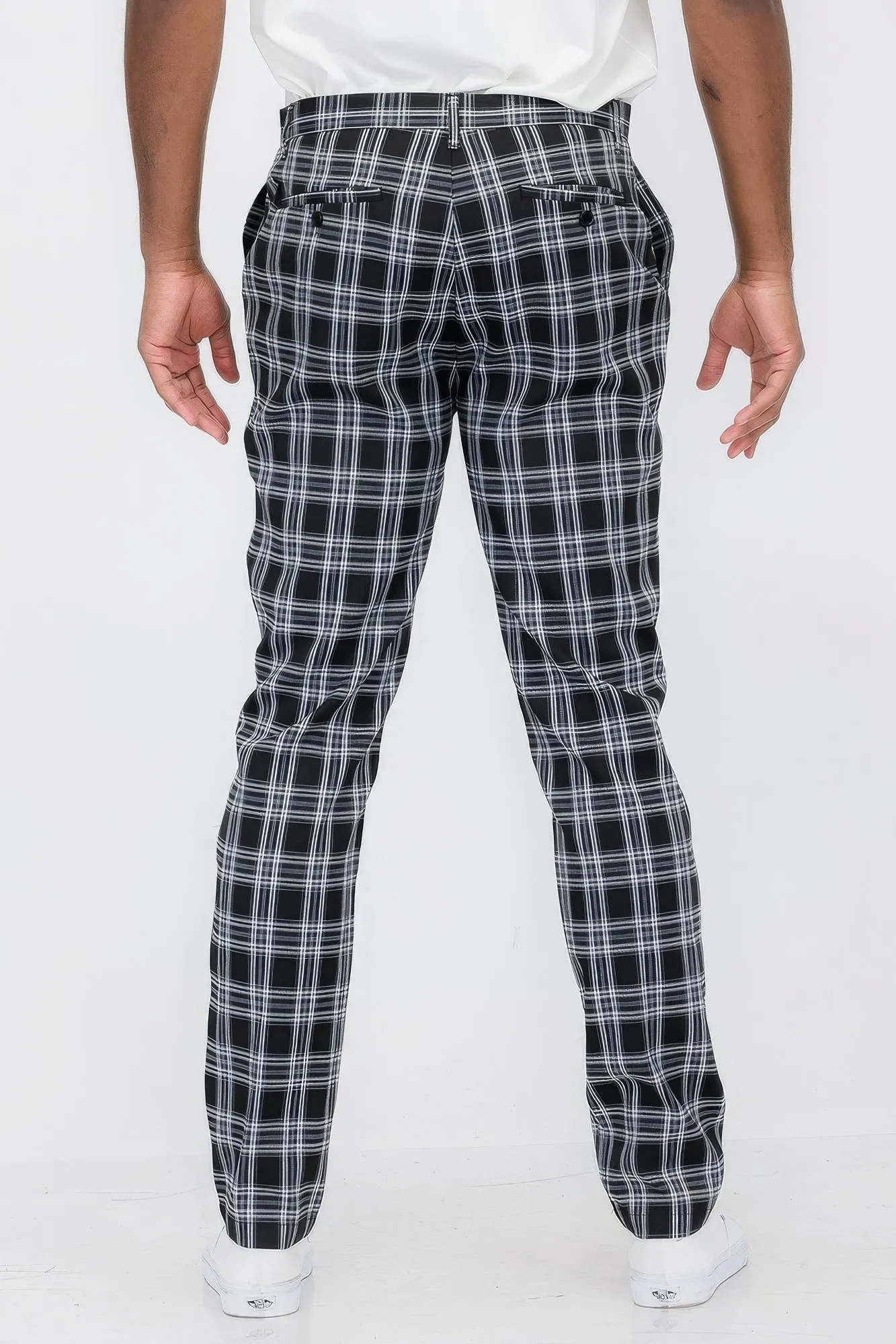 Plaid Trouser Pants for Men