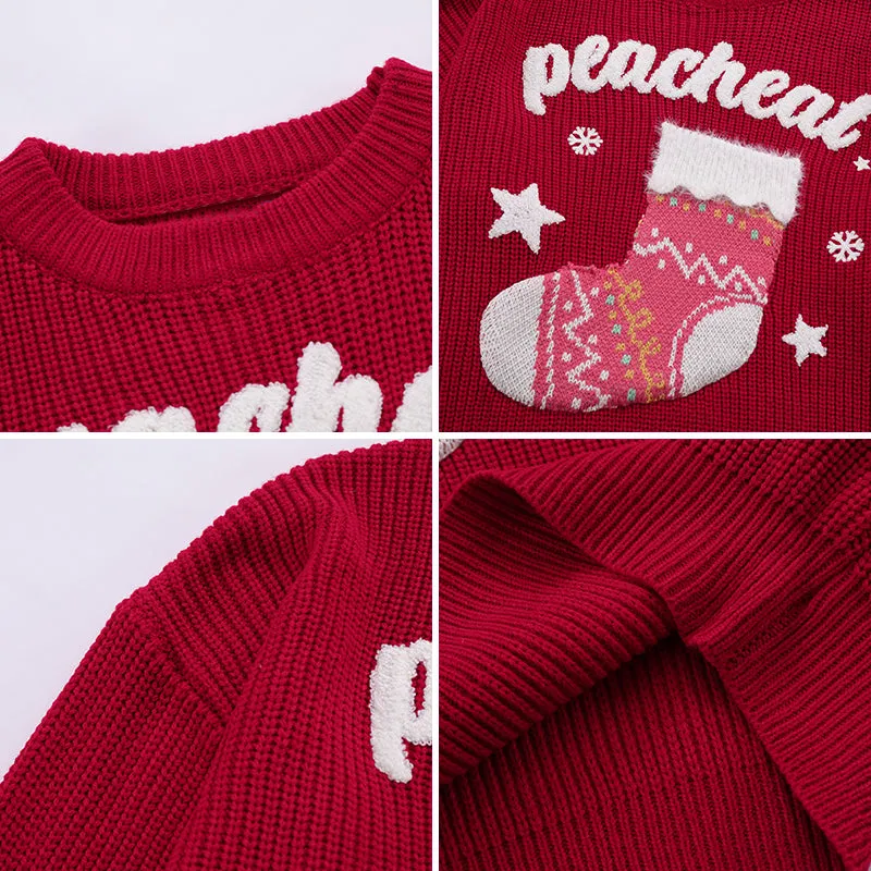 PopFlying Knit Sweater Christmas Stocking