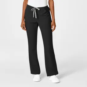 PRO Women's Moderate Flare Leg Scrub Pant - Black