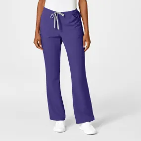 PRO Women's Moderate Flare Leg Scrub Pant - Grape