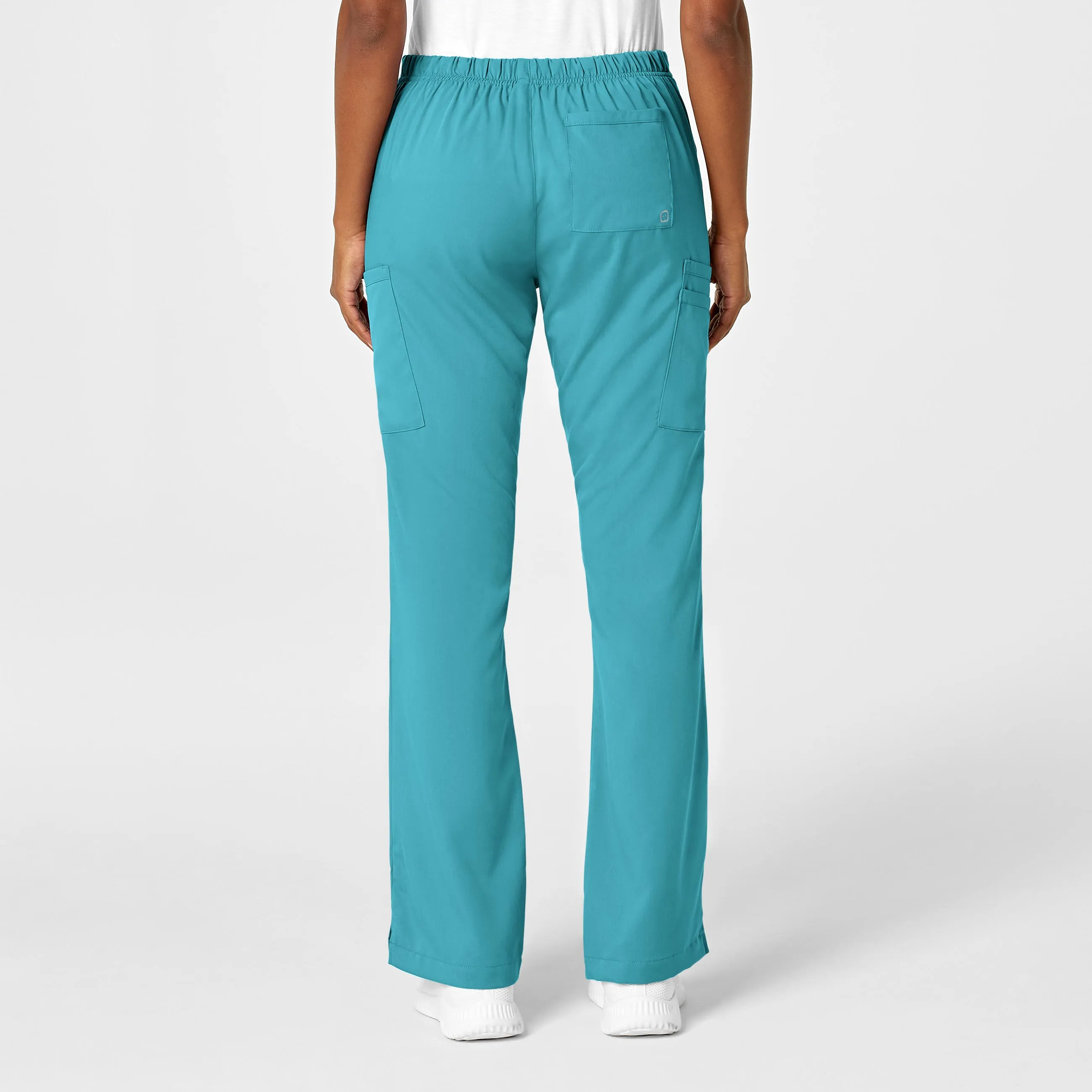 PRO Women's Moderate Flare Leg Scrub Pant - Teal Blue