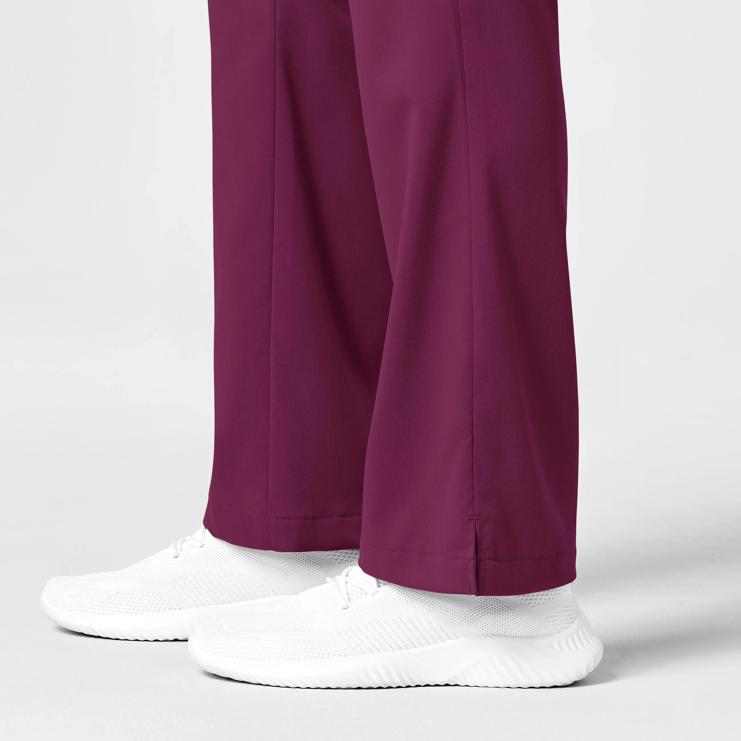 PRO Women's Moderate Flare Leg Scrub Pant - Wine