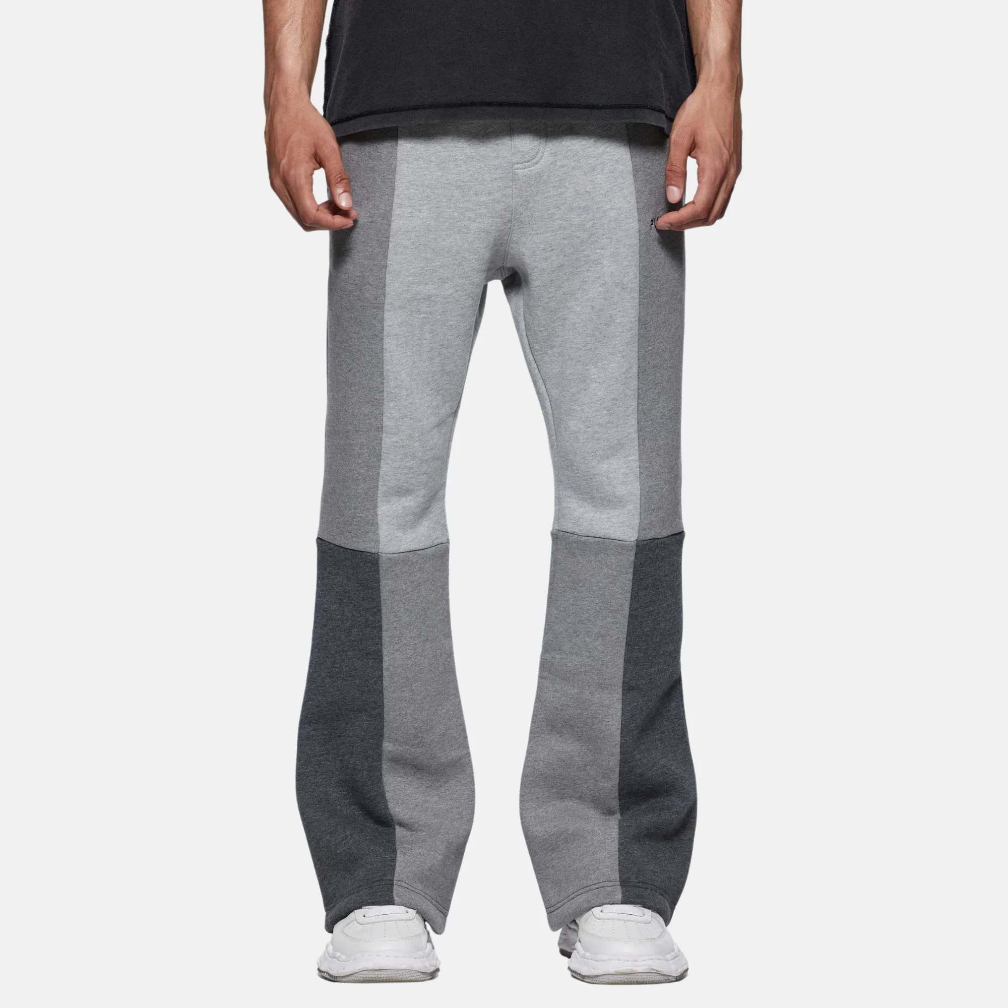 Purple Brand Grey Wordmark Sweatpants