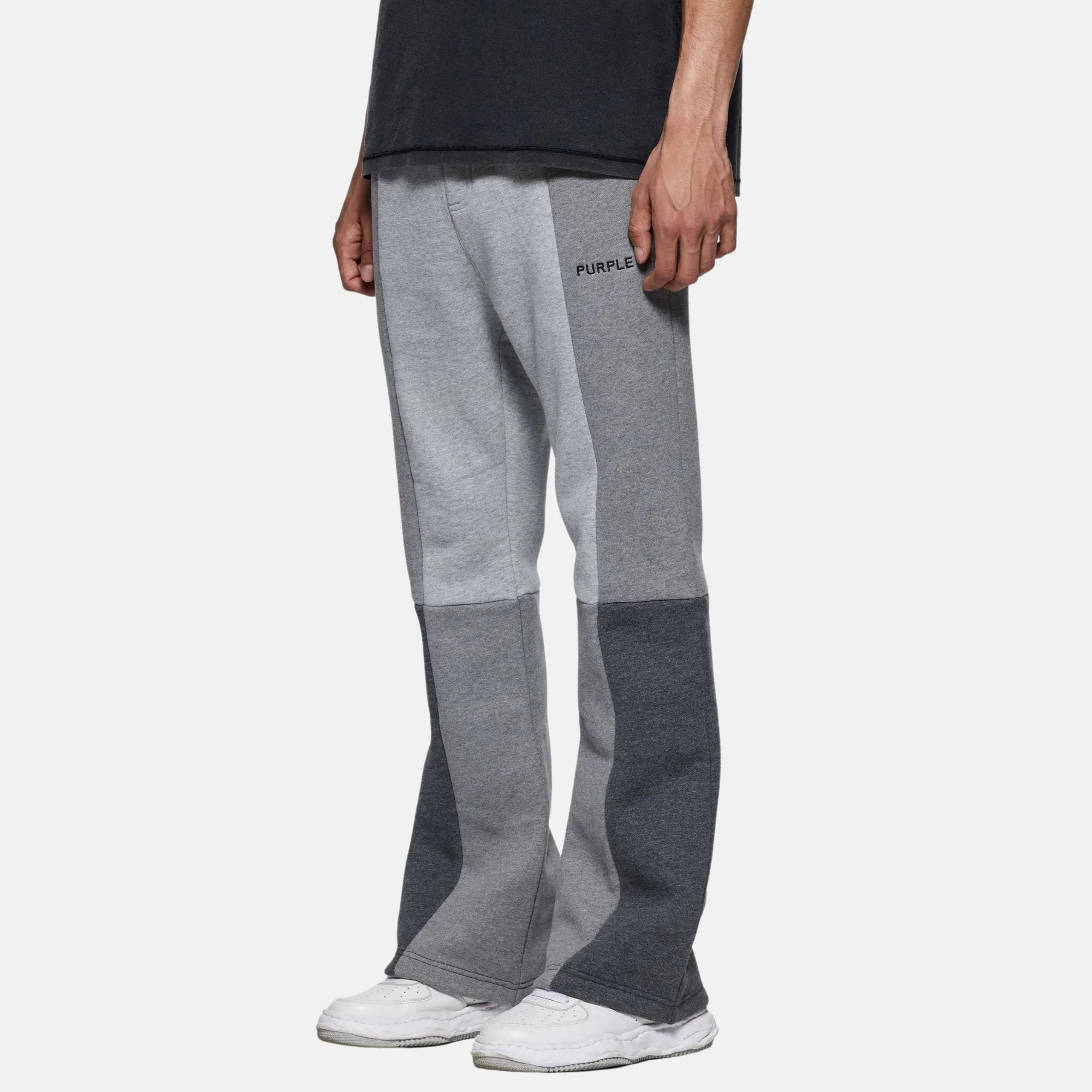 Purple Brand Grey Wordmark Sweatpants